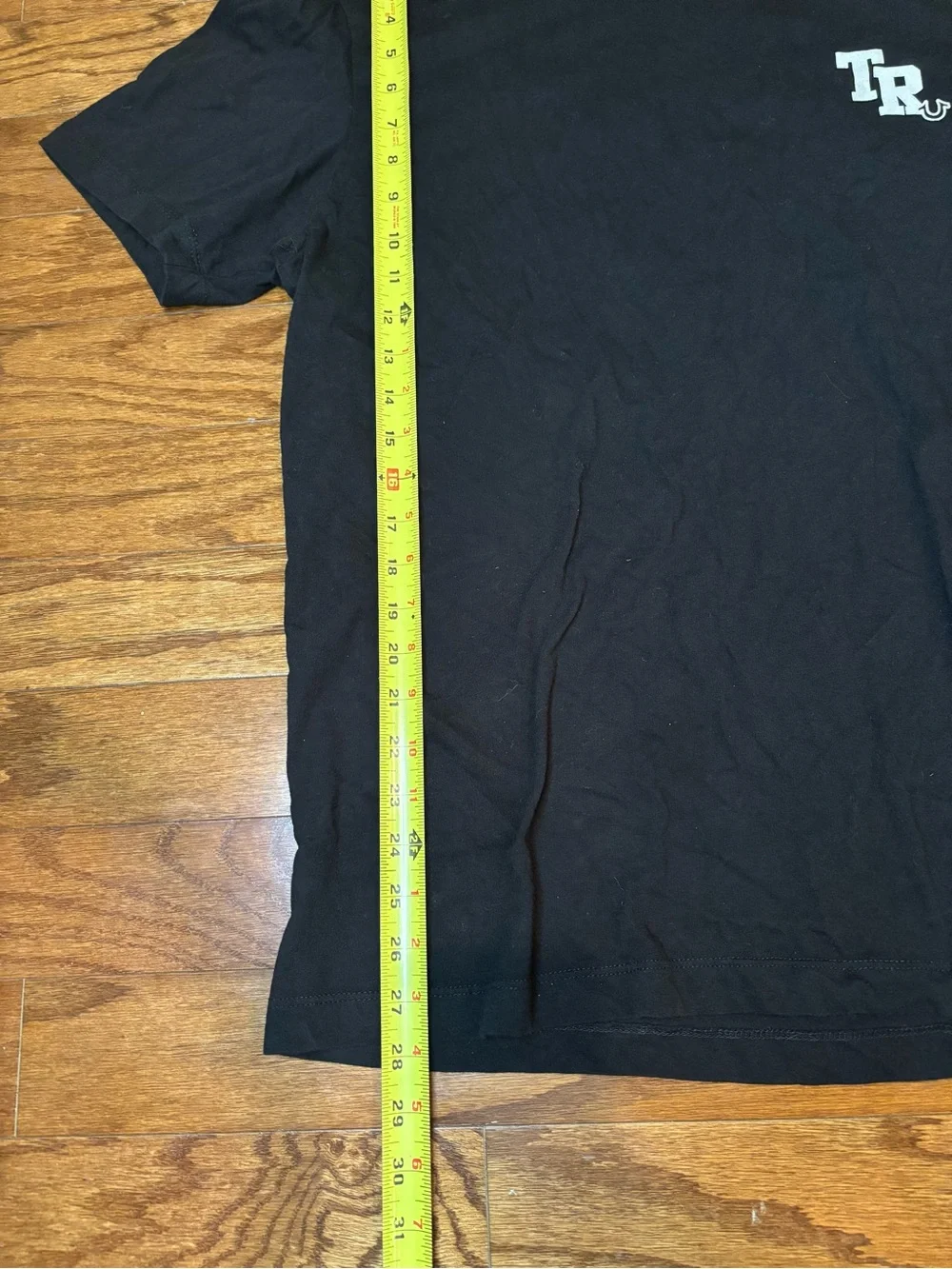 True Religion Black Short-Sleeve Logo Tee